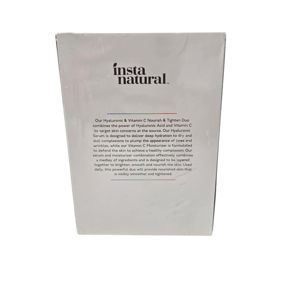 InstaNatural Vitamin C‎ Face Moisturizer Hyaluronic Acid Serum  Duo New Sealed - Picture 4 of 8